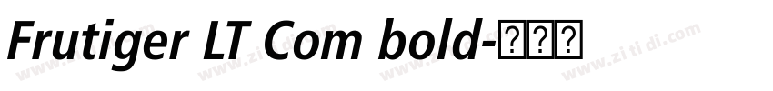 Frutiger LT Com bold字体转换